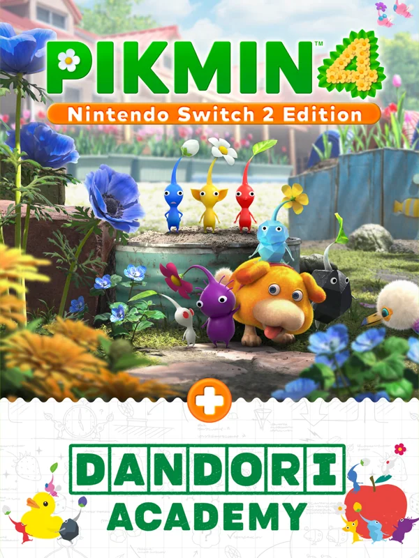 Jaquette de Pikmin 4 Switch 2 Edition + Académie de Dandori