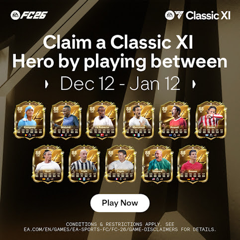 EA Sports FC 26 dévoile les 11 Héros Classic XI EA Sports FC 26 dévoile les 11 Héros Classic XI