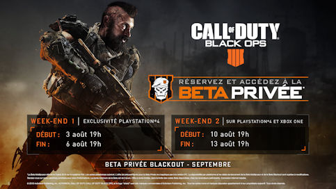Ce qu’il faut savoir sur les Betas Multijoueur et Blackout de Call of Duty : Black Ops 4