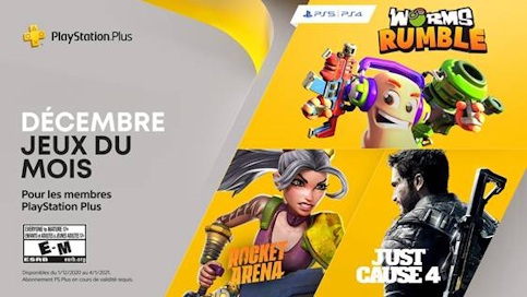 Les 3 jeux gratuits de décembre du PS+