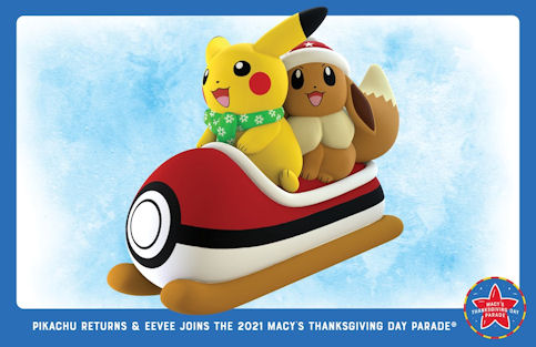 Ballon Pokemon parade thanksgiving 2021 macy's