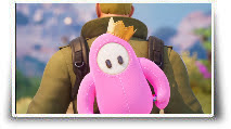 Quand Fall Guys débarque dans Fortnite faut pas se prendre les pieds dans le tapis