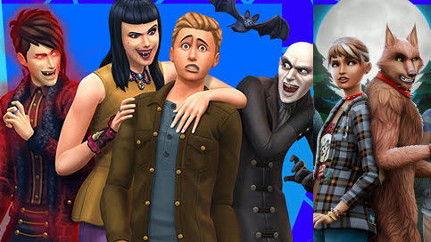 Les Sims 4 : Des vampires et des loups-garous pour Halloween