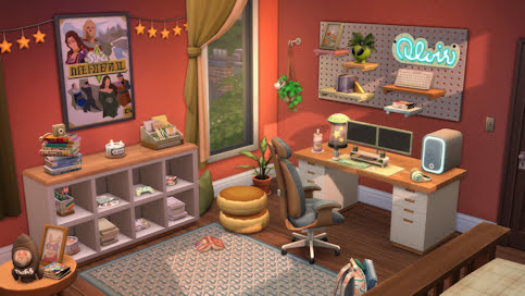 Les Sims 4 change de décors avec un kit Bureau gaming cosy Les Sims 4 change de décors avec un kit Bureau gaming cosy