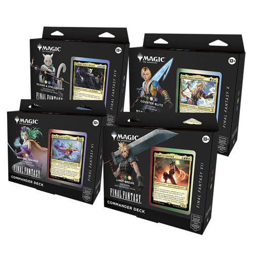 Gros plan sur les 4 decks Commander Final Fantasy x Magic : une immersion totale Gros plan sur les 4 decks Commander Final Fantasy x Magic : une immersion totale