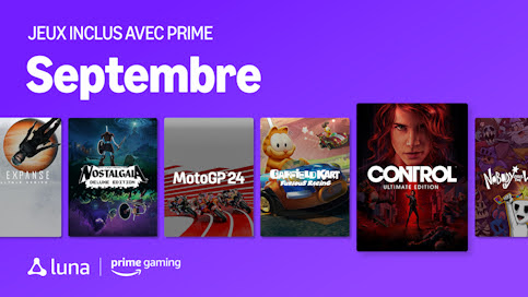 Prime Gaming : la sélection gratuite de septembre 2025 est disponible Prime Gaming : la sélection gratuite de septembre 2025 est disponible