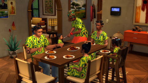 Les Sims 4 ajoute gratuitement des objets inspirés de l’Afrique de l’Ouest : nouvelles tenues, décorations et plats traditionnels