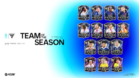 EA Sports FC : Voici l’équipe de la Saison Arkema Première Ligue EA Sports FC : Voici l’équipe de la Saison Arkema Première Ligue