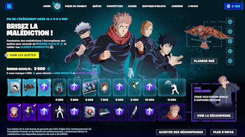 Jujutsu Kaisen x Fortnite avec l'événement « Brisez la malédiction ! » (2)